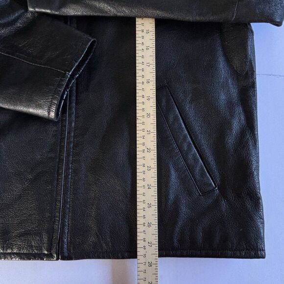 Vintage London Fog Men’s Medium Black Leather Jacket - Picture 12 of 15
